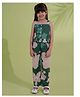 AJ Dezines Cotton Woven Sleeveless Floral Printed Top & Coordinating Pant Set - Green
