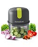 HOMEBASIC 250ml Mini Electric Food Chopper  Cordless USB-C Rechargeable Processor with 3 Stainless Steel Blades & One-Touch Control for Garlic, Onion, Nuts & Meat