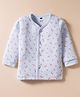 Simply Interlock Knit Full Sleeves Jhablas With Tropical Theme Print - Light Blue