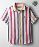 UCB 100% Cotton Woven Full Sleeves Striped Shirt - Multicolour