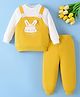 Mark & Mia Full Sleeves Top & Pant Set With Bear Embriodery - Yellow
