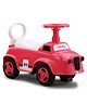 Manual Push Ride-On with LED Lights & Music - Pink| Under Seat Storage| Toy for 1 to 3 Years Boys & Girls| Durable Non-Toxic Material| Comfortable Seat| Activity Gift| Foot-to-Floor Operation