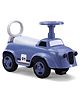 Manual Push Ride-On with LED Lights & Music - Blue| Under Seat Storage| Toy for 1 to 3 Years Boys & Girls| Durable Non-Toxic Material| Comfortable Seat| Activity Gift| Foot-to-Floor Operation