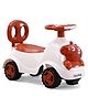 Peppa Deluxe Manual Push Ride-On with LED Lights & Music -Brown| Secret Storage| Toy for 1 to 4 Years Boys & Girls| Durable Non-Toxic Material| Comfortable Seat| Activity Gift| Foot-to-Floor Operation