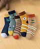 SYGA Pack of 5 Cotton Star & Striped Printed Socks - Multi Colour