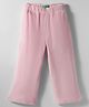 UCB Knit Full Length Solid Color Velour Track Pant - Pink