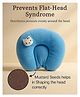 Mihar Mustard Seed Pillow for New Born Baby, Ideal for Round Head Shaping Seed Pillow for 0 to 12 Months Babies (Blue Seed Pillow) ( color and design may vary)