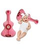 MIHAR ESSENTIALS Baby Soft Guitar Pillow Plush Toy ,pillow & Decorative Cushion Pillow, Gift for Babies (Pink)height 42 Cm