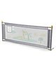 Adjustable Safety Bed Rail Guard for Baby & Kids - Grey| Foldable Bed Guard with Breathable Mesh| Height Adjustable| Storage Pocket| Easy to Install| 1.8M