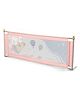 Adjustable Safety Bed Rail Guard for Baby & Kids - Pink| Foldable Bed Guard with Breathable Mesh| Height Adjustable| Storage Pocket| Easy to Install| 1.8M