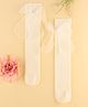 KIDLINGSS Cotton Bow Applique Detailed Socks - White