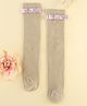 KIDLINGSS Stone Embellished & Bow Applique Detailed Socks - Grey