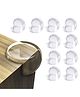KidDough 10 PCS Corner Protector for Furniture - Table Edge Guards with Silicon and Soft Gel, Sharp Corner Protection, Transparent PVC - Childproof Safety for Sharp Edges
