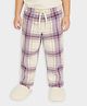 Mi Arcus Knit Checked Pajama - Mauve & White