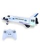 NEGOCIO 2.4ghz Remote Control Rechargeable Spaceship Aircraft Toy with Booster Spray Function | Music & Lights Interactive Fun Learning Toy for Kids- PACK OF 1- COLOR MAY VARY