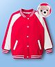 Mark & Mia Full Raglan Sleeves Solid Bomber Jacket - Red