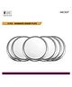 Sanjeev Kapoor  Stainless Steel Dinner Plate Set, 6 Pcs | Pearl Design | Elegant Thali for Kitchen & Dining