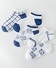 SYGA 5 Pairs 5 Polyester Checkered & Bear Socks -Multi Colour