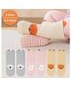 SYGA Pack of 3 Cotton Rabbit & Bear Printed Socks - Grey Pink & Yellow