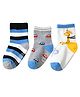 SYGA Pack of 3 Cotton Car & Giraffe Printed Socks - Multi Colour