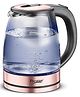 Prestige PKGB 1.8 Litre Electric Glass Kettle| LED Power Indicator| Borosilicate Glass| Automatic Power Cut-Off| Concealed Element| 360 Degree Swivel| Cool Touch Handle