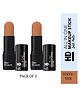 Blue Heaven Uhd Makeup Stick Silk Matte 10 g Toffee  (Pack of 2)