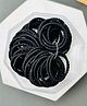 Radhya accessories Set Of 60 Solid Rubber Bands - Black