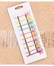 Radhya accessories Set Of 10 Bow Applique Detailed Hair Clips - Multi Colour