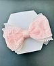 Radhya accessories Bow Applique Detailed & Pearls Embellished Hair Clip - Pink