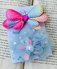 Radhya accessories Set Of 2 Glitter Bow & Floral Applique Detailed Hair Clips - Multi Colour