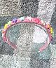FOLLOW THE NEEDLE Stars Beaded Hair Band - Pink