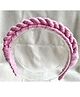 FOLLOW THE NEEDLE Spiral Designed Hair Band - Pink