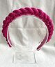FOLLOW THE NEEDLE Spiral Designed Hair Band - Magenta