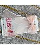 FOLLOW THE NEEDLE Tail Bow Applique Detailed Beads Embellished Hair Clip - Pink