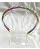 FOLLOW THE NEEDLE Stones Embellished Hair Band - Lemon
