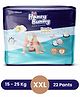 Honey Bunny Everyday Baby Pants Diapers with Wetness Indicator, Silky Soft - Bubble sheet, Extra Extra Large -(12-25 kgs) Pack of 22 pcs