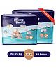Honey Bunny Baby Pants Diapers with Wetness Indicator, Silky Soft - Bubble sheet, Extra Extra Large -(22 pcs) ( Pack of 2) - XXL (44 pcs)