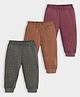 Mi Arcus Knit Pack Of 3 Striped Thermal Joggers Style Pant - Multi Colour