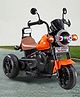 Bob Harley Three Wheel Battery Operated Ride on Bike With Music & Lights - Orange