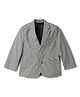 Tales & Stories Woven Full Sleeves Checked Blazer - Black