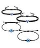 Kailash creation Evil Eye Black Thread Nazariya Bracelet for Protection & Good Luck | Pack of 4