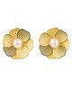 Kailash creation Elegant Floral Faux Pearl Earrings Set for Women | 1 Pair