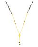 Kailash Creation Traditional Gold-Plated Black Beads Mangalsutra Necklace for Women | Pack of 1 - 5.19 g