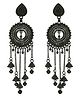 Kailash creation Oxidized Black Boho Jhumki Earrings for Women | Pack of 1