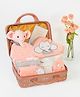Little Hip Boutique Blush Beginnings  Baby Girl Hamper in Keepsake Suitcase-Rosegold