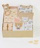 Little Hip Boutique Bear Hugs & Beginnings  Gender Neutral Newborn Gift Box-Beige