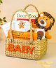 Little Hip Boutique A Roaring Welcome  Baby Boy Gift Basket-Orange