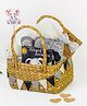 Little Hip Boutique Monochrome Baby Girl Welcome Basket-Black & White