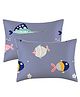 FILYMORE Floral Printed Pillow Covers   Made with Pure Microfiber Soft & Skin Friendly Pillow Cases   Size (17 x 27 inch, Off White) Set of 2