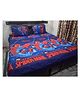 BhaiJi Bedsheets Glace Cotton AC Comforter Bed Sheet Bedding Set Double Bed With 2 Pillow Covers Kids Cartoon Prints - Spider Man